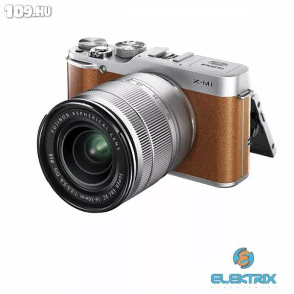 Fujifilm FinePix X-M1 16-50mm kit barna digitális fényképezőgép